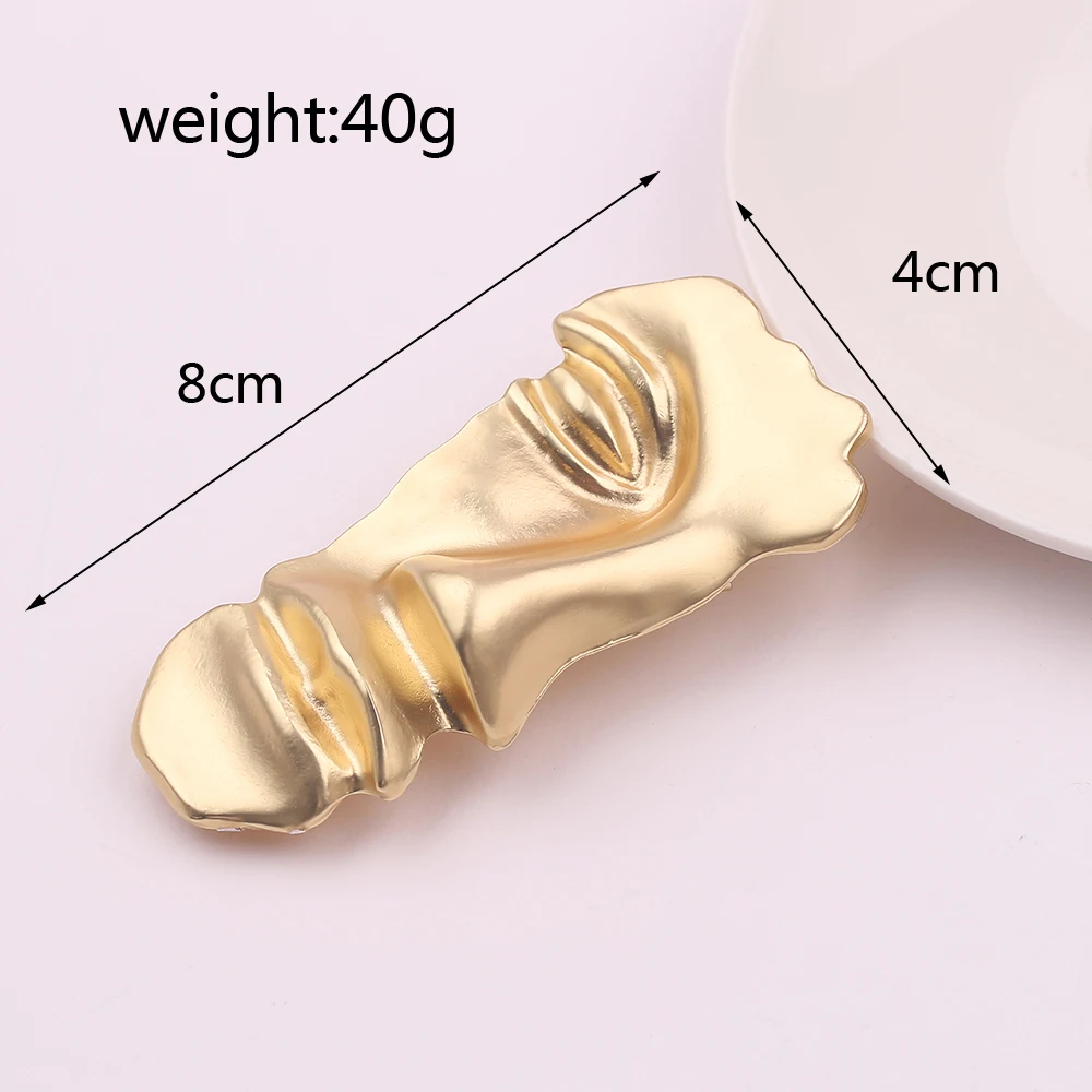Fashion Jewellery Personality Face Mask Brooch Retro Vintage Look Gold Plated Royal Design Pin - Image 3