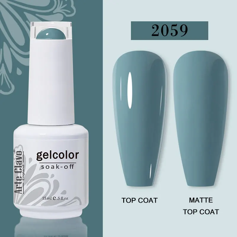 Arte Clavo 15ml Gel Nail Polish – 72 Color Soak-Off UV LED Varnish for Nail Art - Image 105