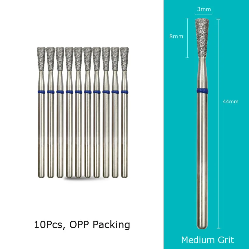 Diamond Nail Drill Bits 10‑Piece Set – 3/32″ Cuticle Burr for Manicure & Pedicure - Image 42