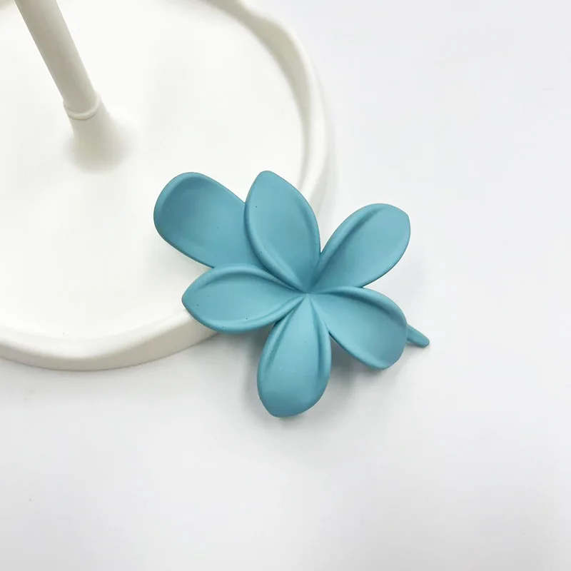 Fashion Frosted Plastic Flower Hair Clips Girls Hair Claw Duckbill No-Slip Barrettes Hairpins Accessories - Image 12