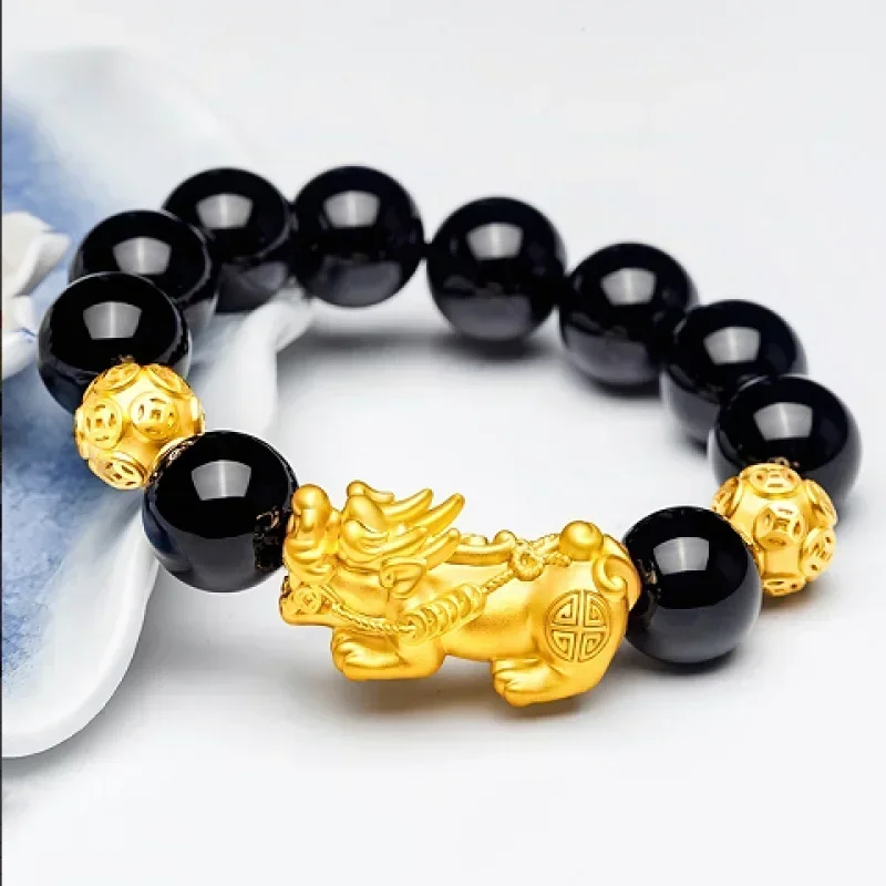 24k Real Gold Lucky Bracelet for Men and Women – US Ship Gold Shop - Image 3