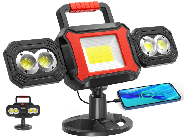 25W Rechargeable Work Light – 2700LM Magnetic LED Job Site Lamp