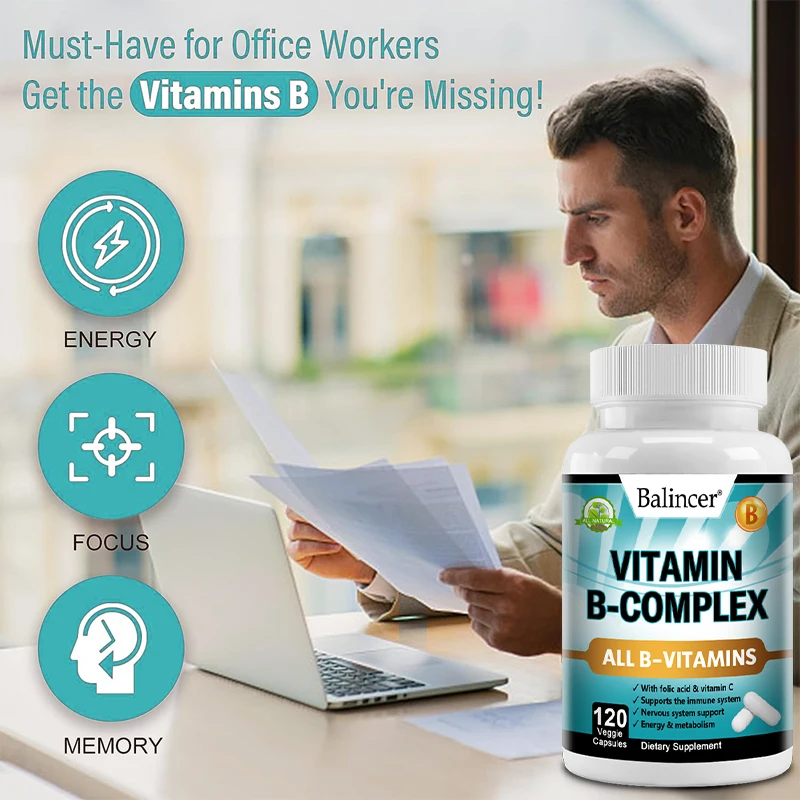 Vitamin B Complex Vitamins – Energy, Immune, Mood & Nerve Support - Image 3