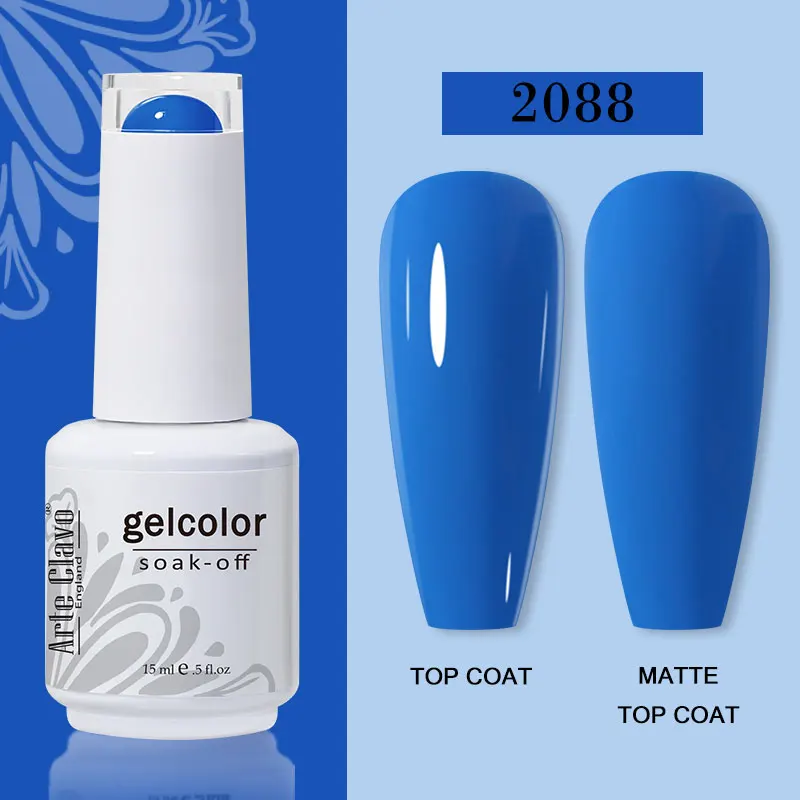 Arte Clavo 15ml Gel Nail Polish – 72 Color Soak-Off UV LED Varnish for Nail Art - Image 50