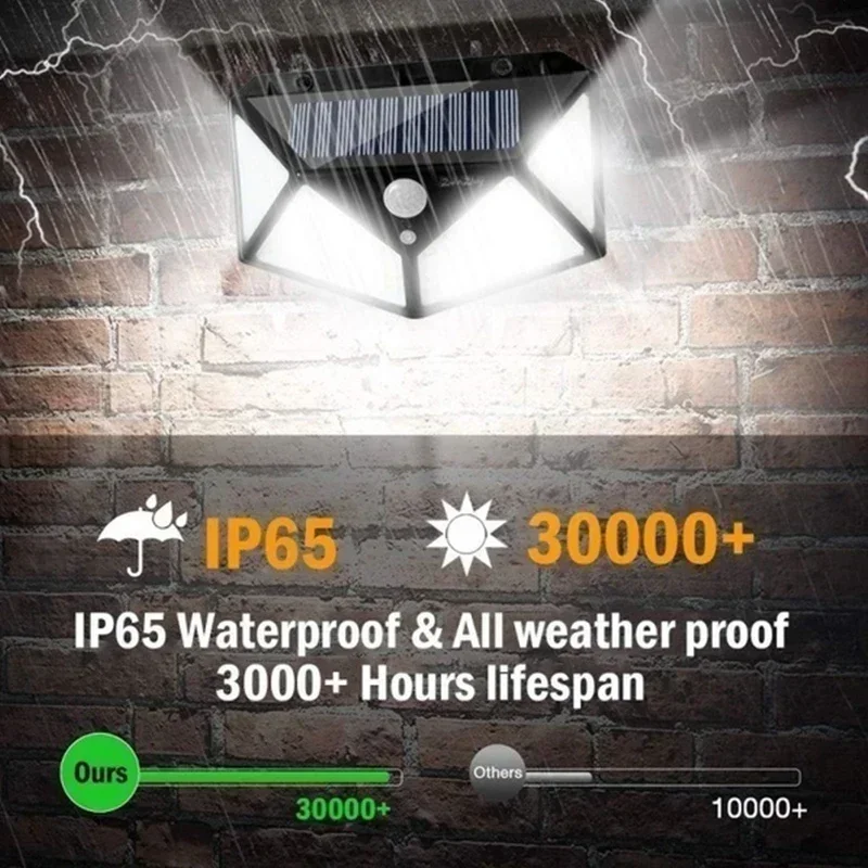 Upgraded Solar Street Light – PIR Motion Sensor Outdoor Lamp for Garden & Courtyard - Image 4