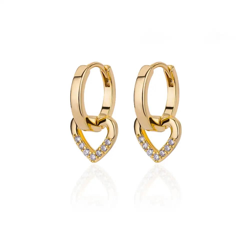2024 Trending Zircon Colored Flower Hoop Earrings Stainless Steel Luxury Jewelry for Women - Image 16