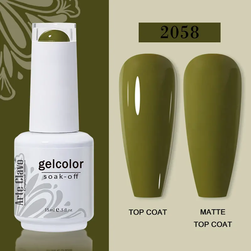 Arte Clavo 15ml Gel Nail Polish – 72 Color Soak-Off UV LED Varnish for Nail Art - Image 99