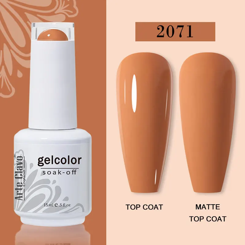 Arte Clavo 15ml Gel Nail Polish – 72 Color Soak-Off UV LED Varnish for Nail Art - Image 89