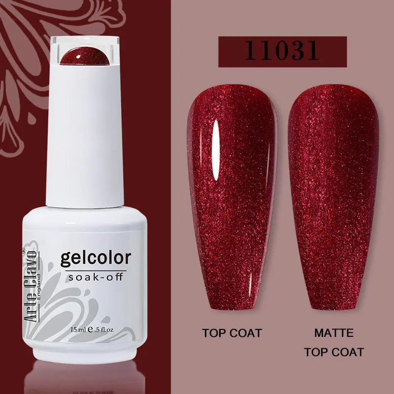Arte Clavo 15ml Gel Nail Polish – 72 Color Soak-Off UV LED Varnish for Nail Art - Image 65