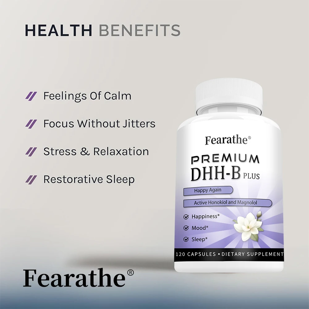 DHH-B Supplement with Magnolia Bark & Ashwagandha for Mood, Sleep & Stress Relief - Image 6
