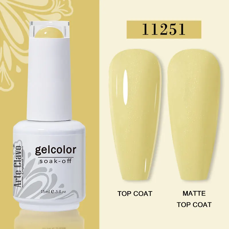 Arte Clavo 15ml Gel Nail Polish – 72 Color Soak-Off UV LED Varnish for Nail Art - Image 21