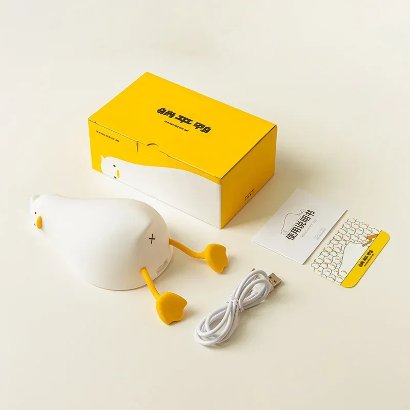 Cute Silicone Duck Night Light – Touch Lamp with 3 Brightness Levels for Kids Room - Image 5