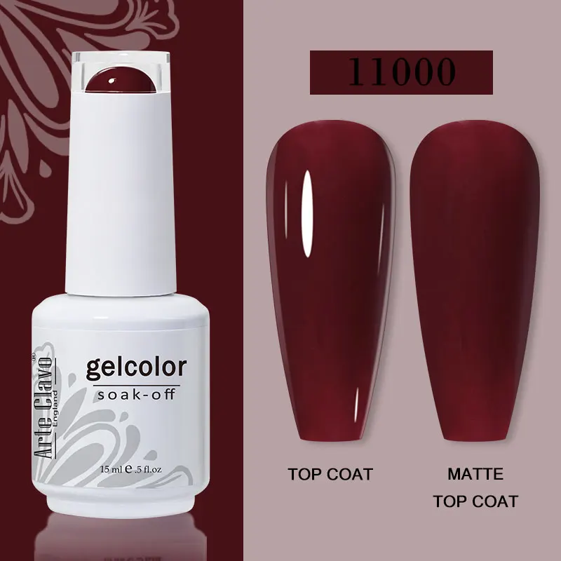 Arte Clavo 15ml Gel Nail Polish – 72 Color Soak-Off UV LED Varnish for Nail Art - Image 66