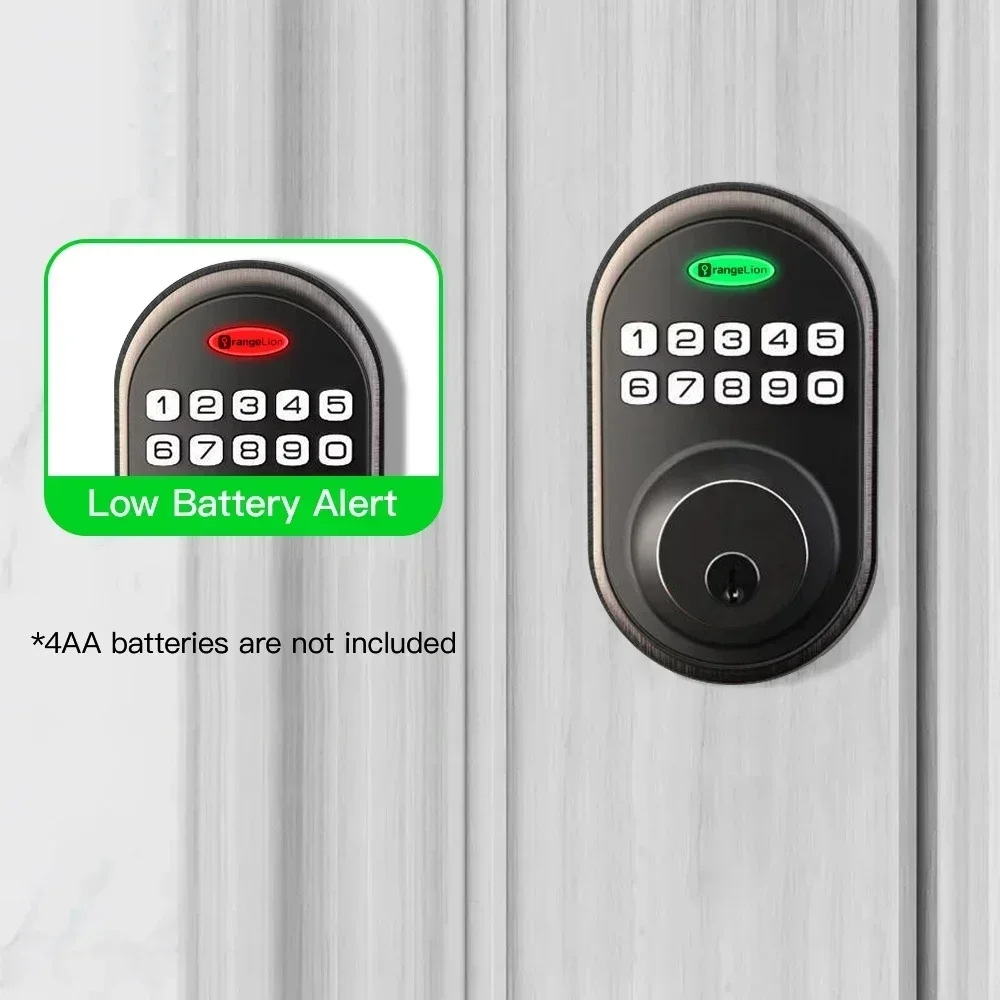 Fingerprint & Touchscreen Keyless Smart Lock – Keypad, One‑Touch & Remote Control - Image 6
