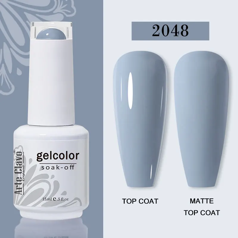 Arte Clavo 15ml Gel Nail Polish – 72 Color Soak-Off UV LED Varnish for Nail Art - Image 101