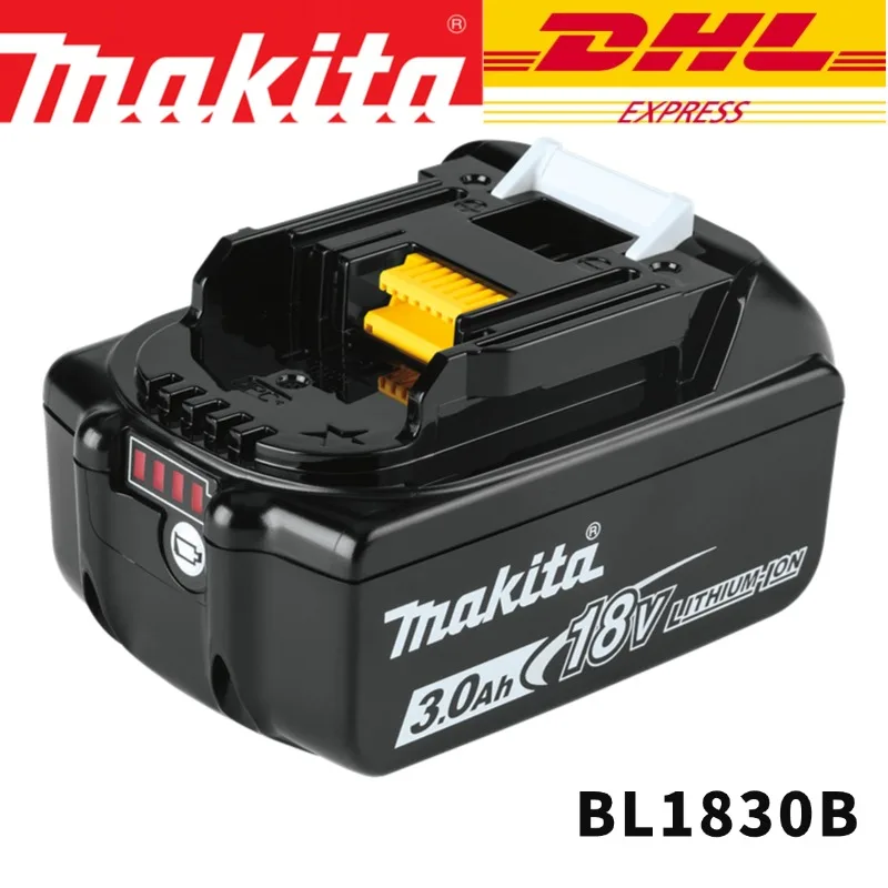Makita 18V 6000mAh Lithium ion Rechargeable Battery 18v drill Replacement Batteries BL1860 BL1830 BL1850 With DC18RC 3A Charger - Image 8