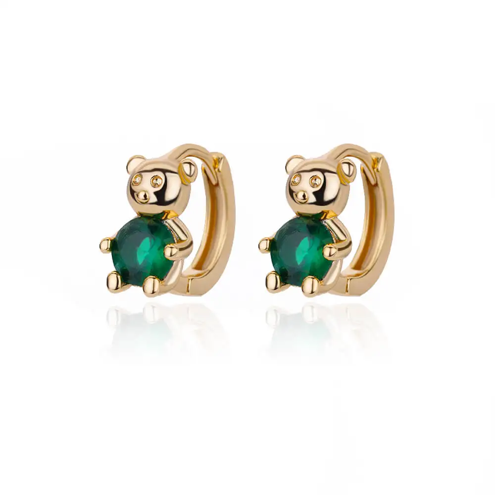 2024 Trending Zircon Colored Flower Hoop Earrings Stainless Steel Luxury Jewelry for Women - Image 13