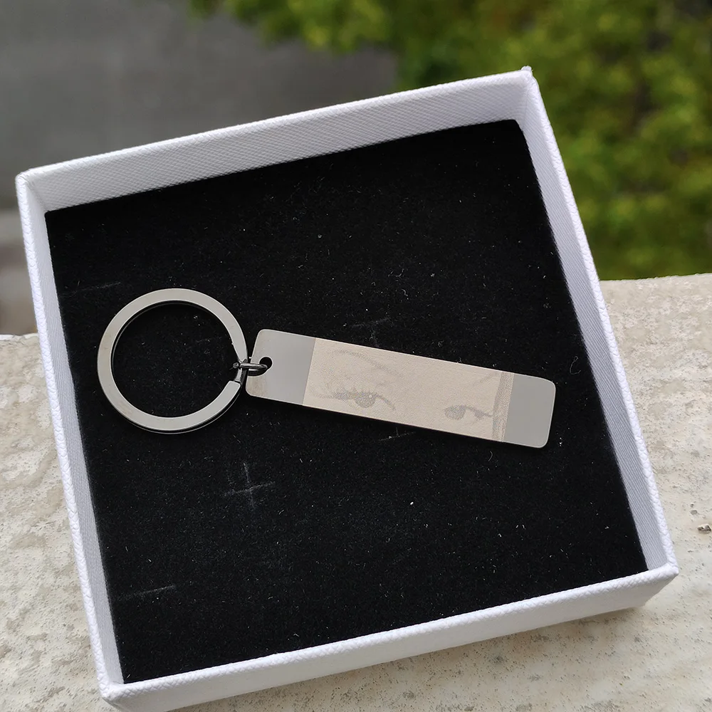 Gold Butterfly Customized Eyes Photo Keychain Laser Engraved Stainless Steel Jewelry Gift for Lover - Image 11