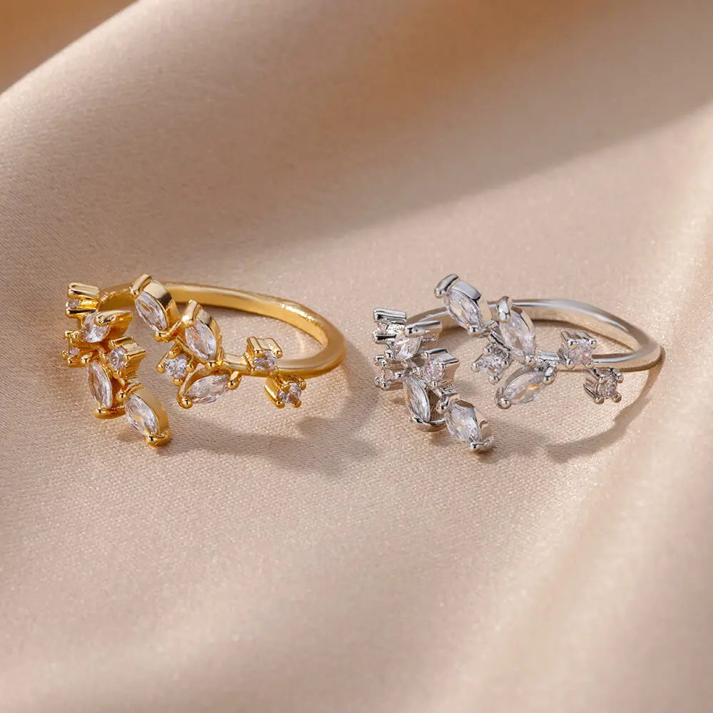 Luxury Korean Stainless Steel Copper Zircon Ring – Trendy Unisex Birthday Gift - Image 24