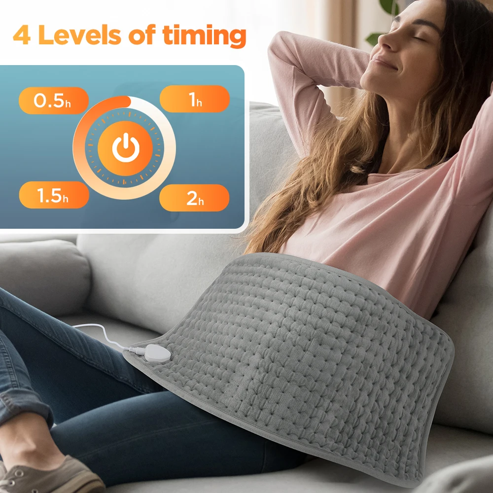 Electric Heating Pad – 10 Heat Levels, 4 Modes, Timer, for Full Body Relief - Image 5