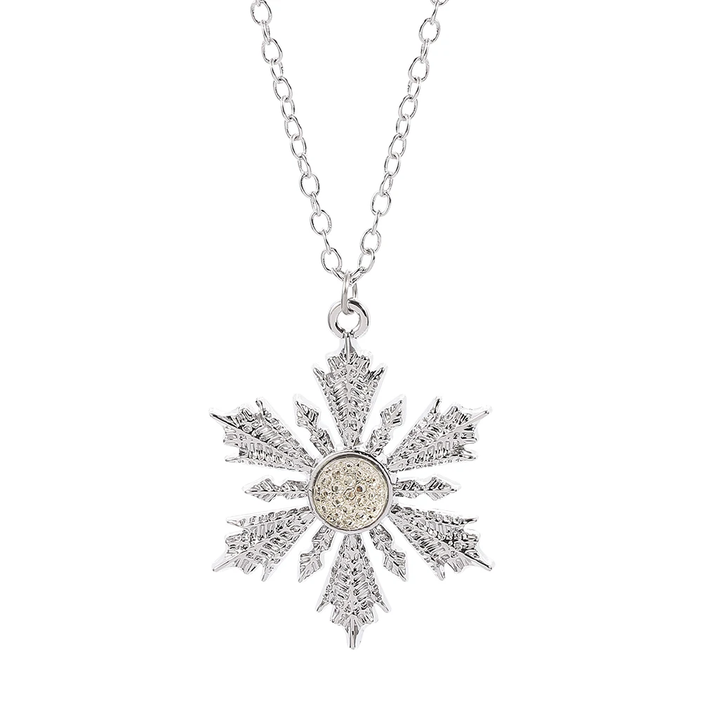 Once Upon A Time Snowflake Pendant Necklace – Elsa-Inspired Crystal Jewelry - Image 7