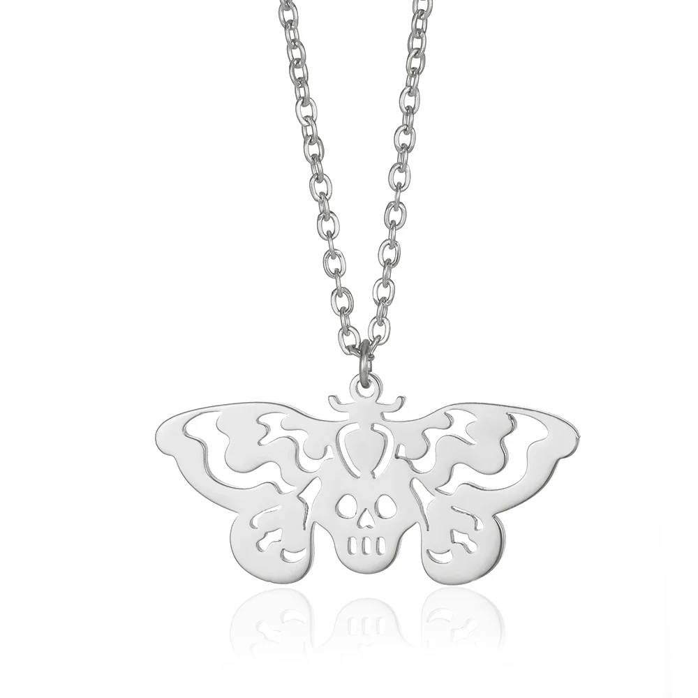 Gothic Luna Moth Gold Butterfly Clavicle Chain Choker Necklace Women Fashion Insect Jewelry Gift - Image 15