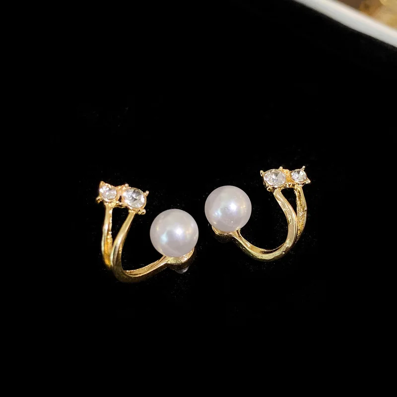 Elegant Pearl Heart Stud Earrings for Women – Ideal Valentine’s Day Gift - Image 9