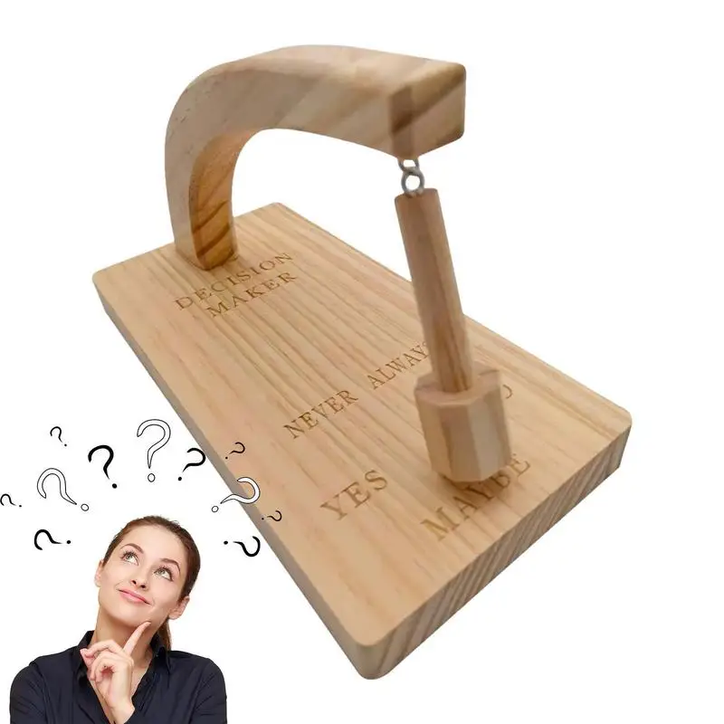 Decision Maker Creative Magnetic Decision Maker Swing The Pendulum Find Answers to Questions Perfect Prop for Handmade Wooden