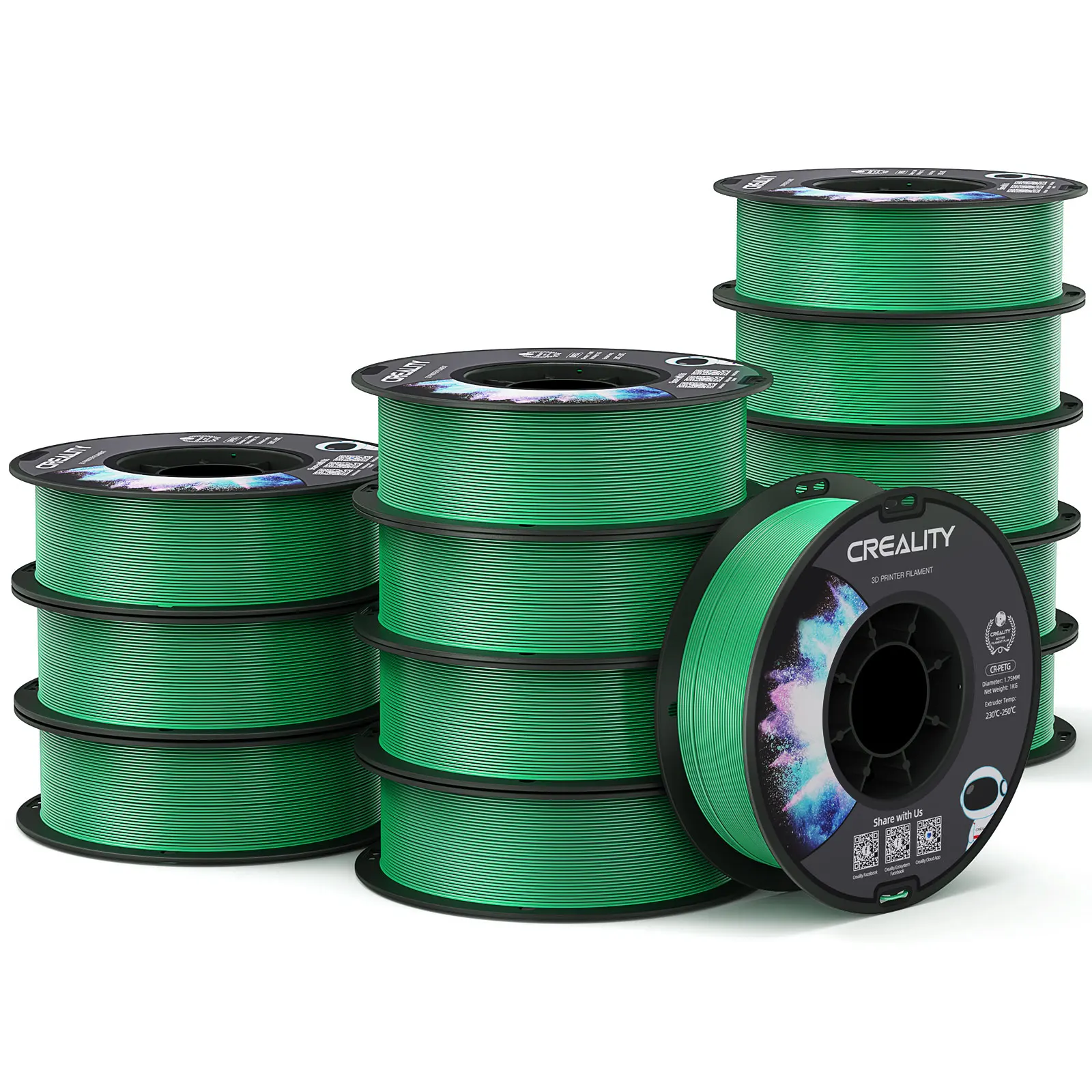 Creality PETG 3D Printer Filament 1.75mm 12 Rolls 1KG/roll Glossy Printing Filaments 3D Printer Materials High Temperature - Image 15