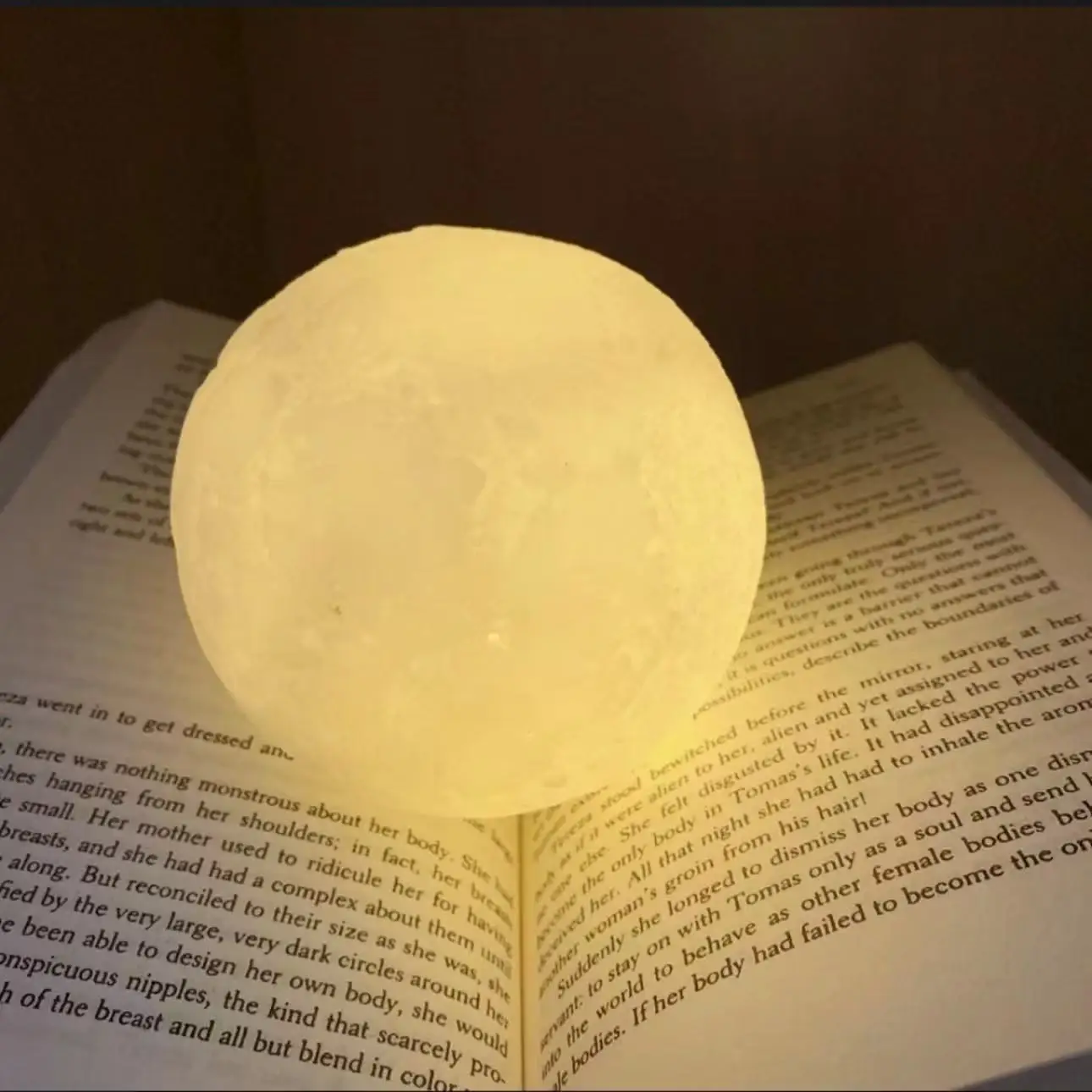 3D Moon Night Light – Creative Bedside Lamp with Plastic Stand - Image 7
